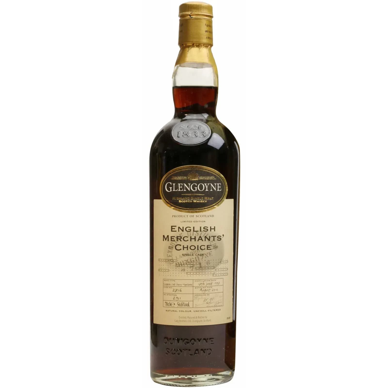 Glengoyne 1997 English Merchants' Choice Cask Nr.2716 13 Years Old