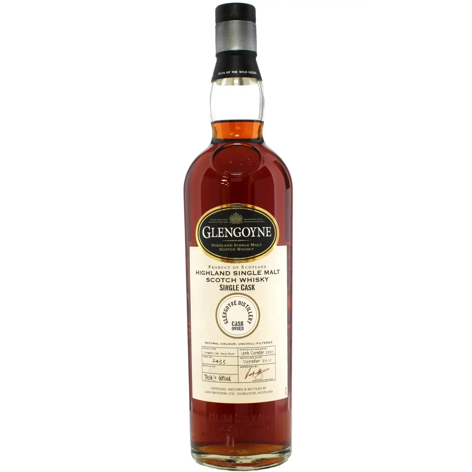 Glengoyne 2005 Cask Owner Cask Nr.2433 10 Years Old