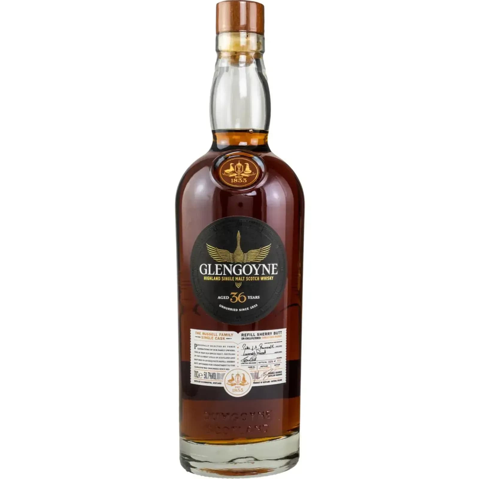 Glengoyne 36 Years Old The Russell Family Cask Nr.1549