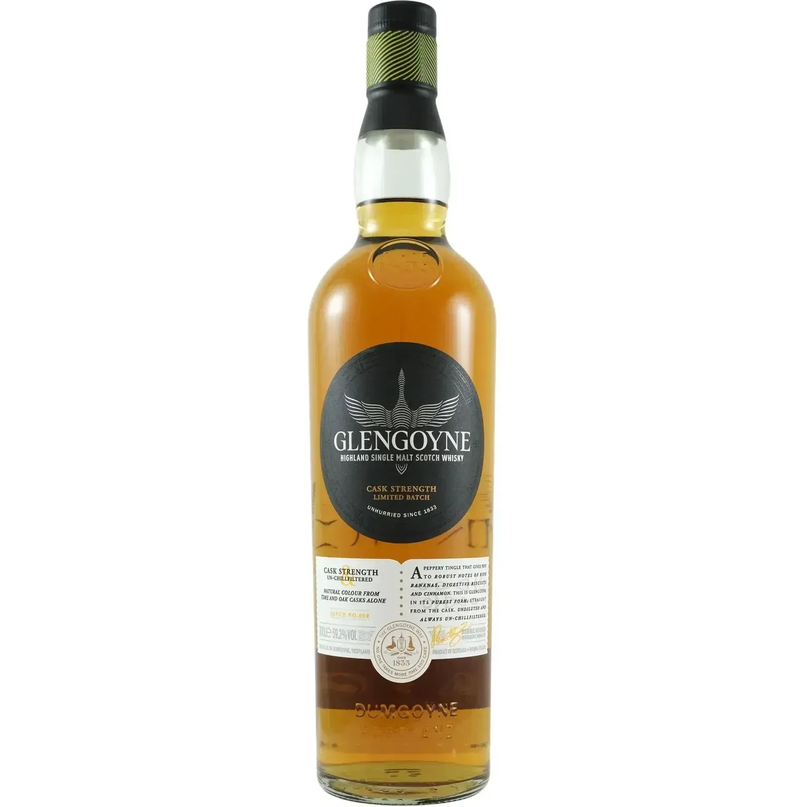 Glengoyne Cask Strength Unhurried Since 1833 Batch 008