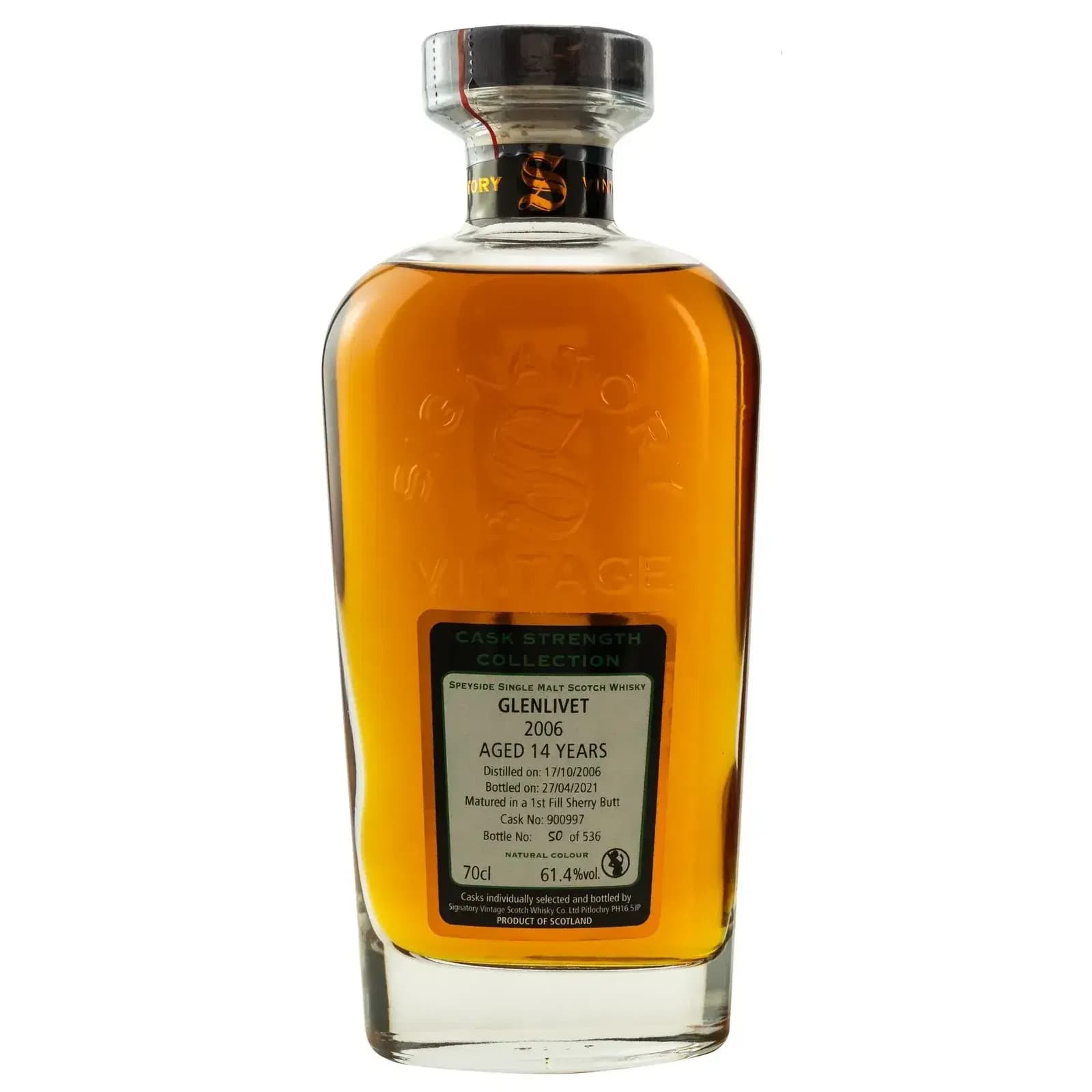 Glenlivet 14 Years Old 2006 Cask Strength Collection Signatory Vintage 900997