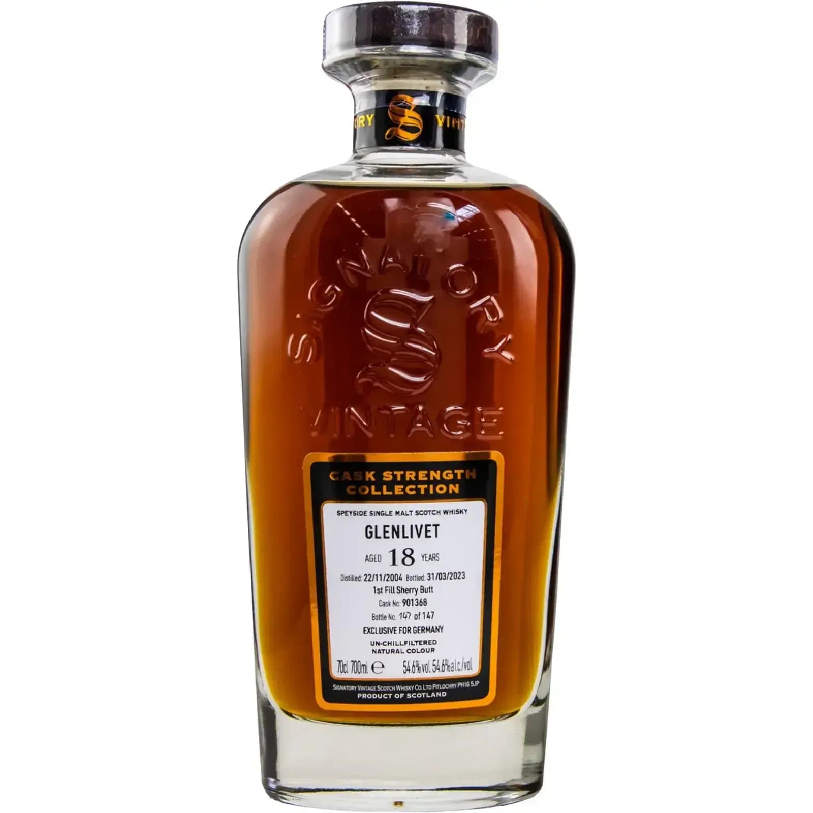 Glenlivet 18 Years Old 2004 Cask Strength Collection Signatory Vintage 901368