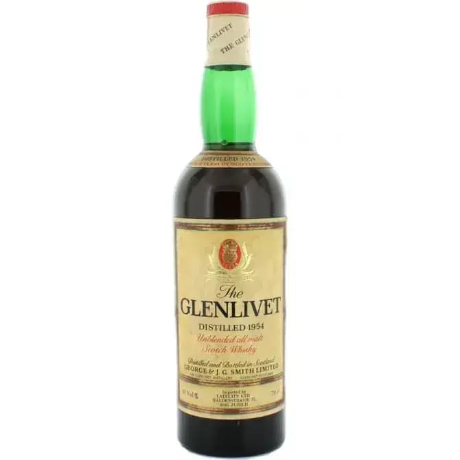 Glenlivet 1954 Unblended All Malt Scotch Whisky