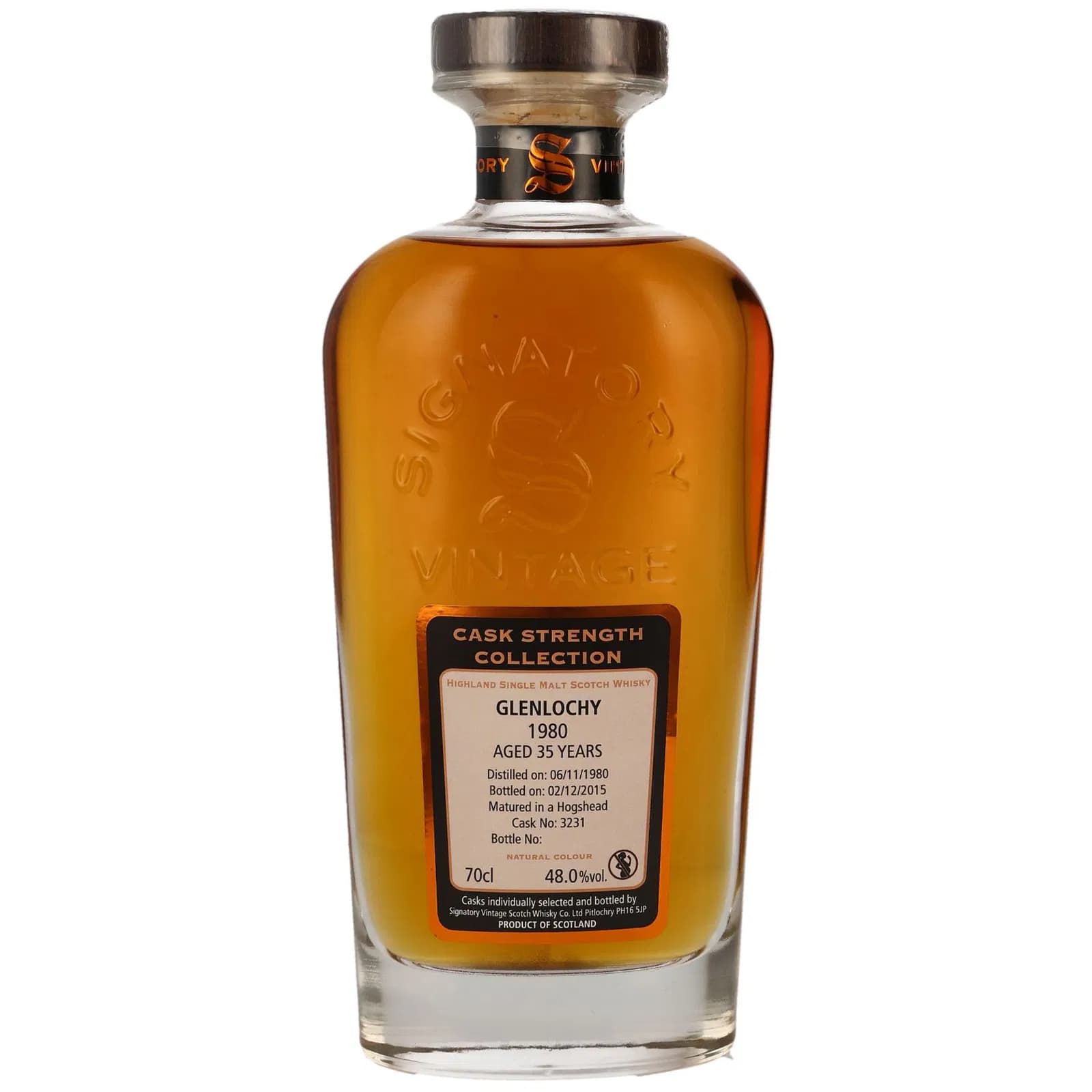 Glenlochy 35 Years Old 1980 Signature Rare Reserve Cask Signatory Vintage 3231