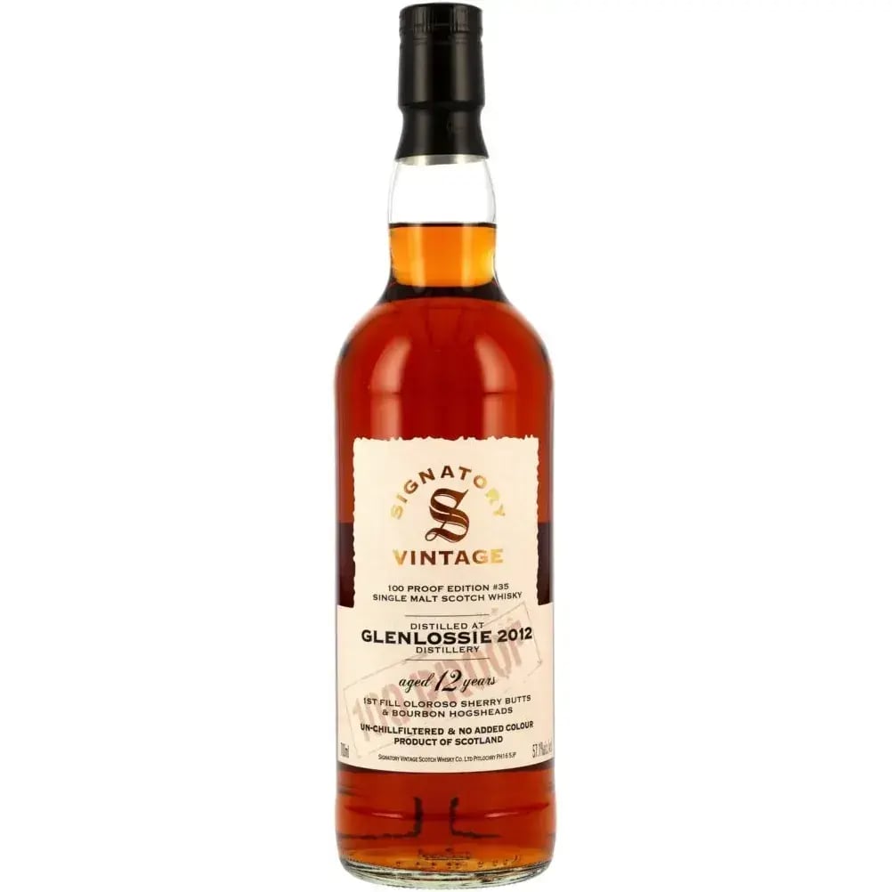 Glenlossie 12 Years Old 2012/2025 Signatory Vintage 100 Proof Edition #35