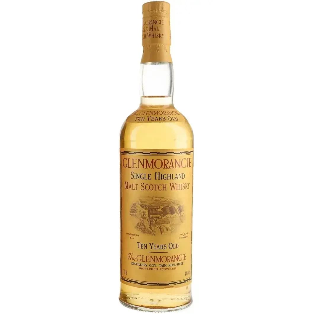 Glenmorangie 10 Years Old Still Man Back Label, Martini & Rossi Import
