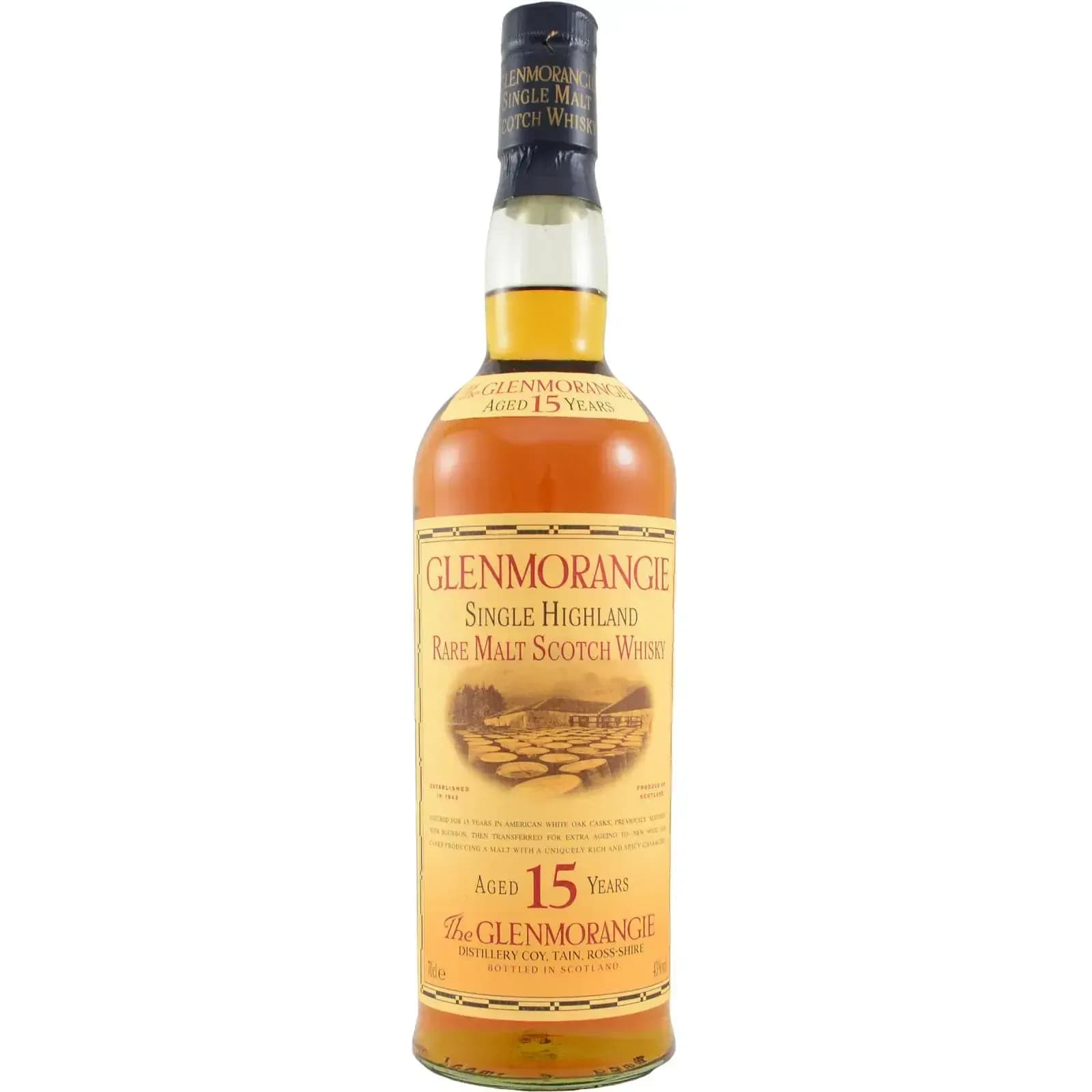 Glenmorangie 15 Years Old Single Highland Rare Malt Scotch Whisky