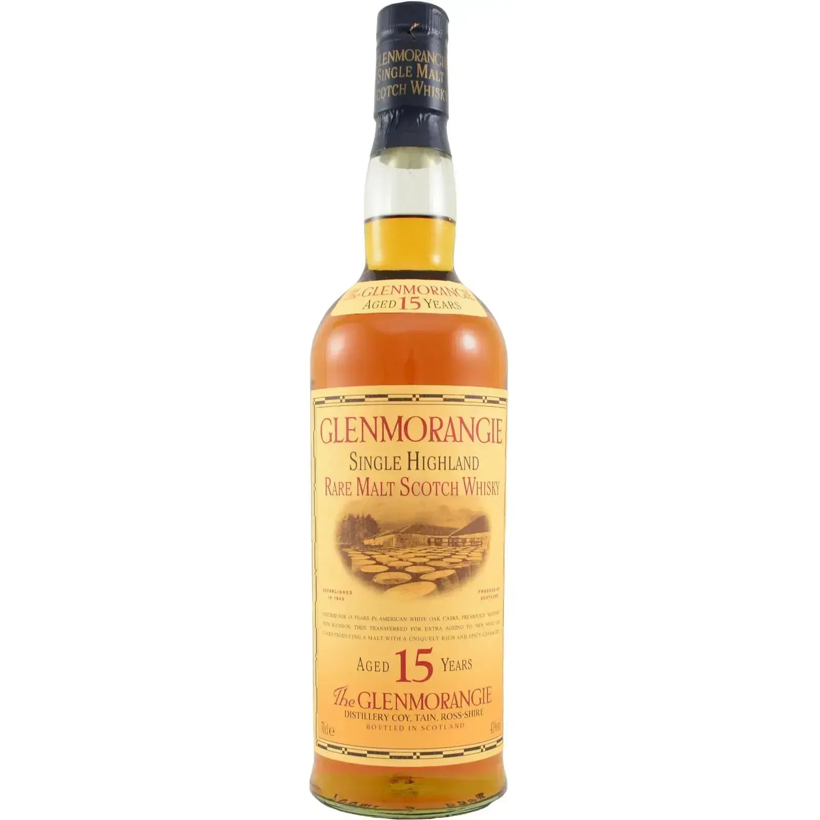 Glenmorangie 15 Years Old Single Highland Rare Malt Scotch Whisky
