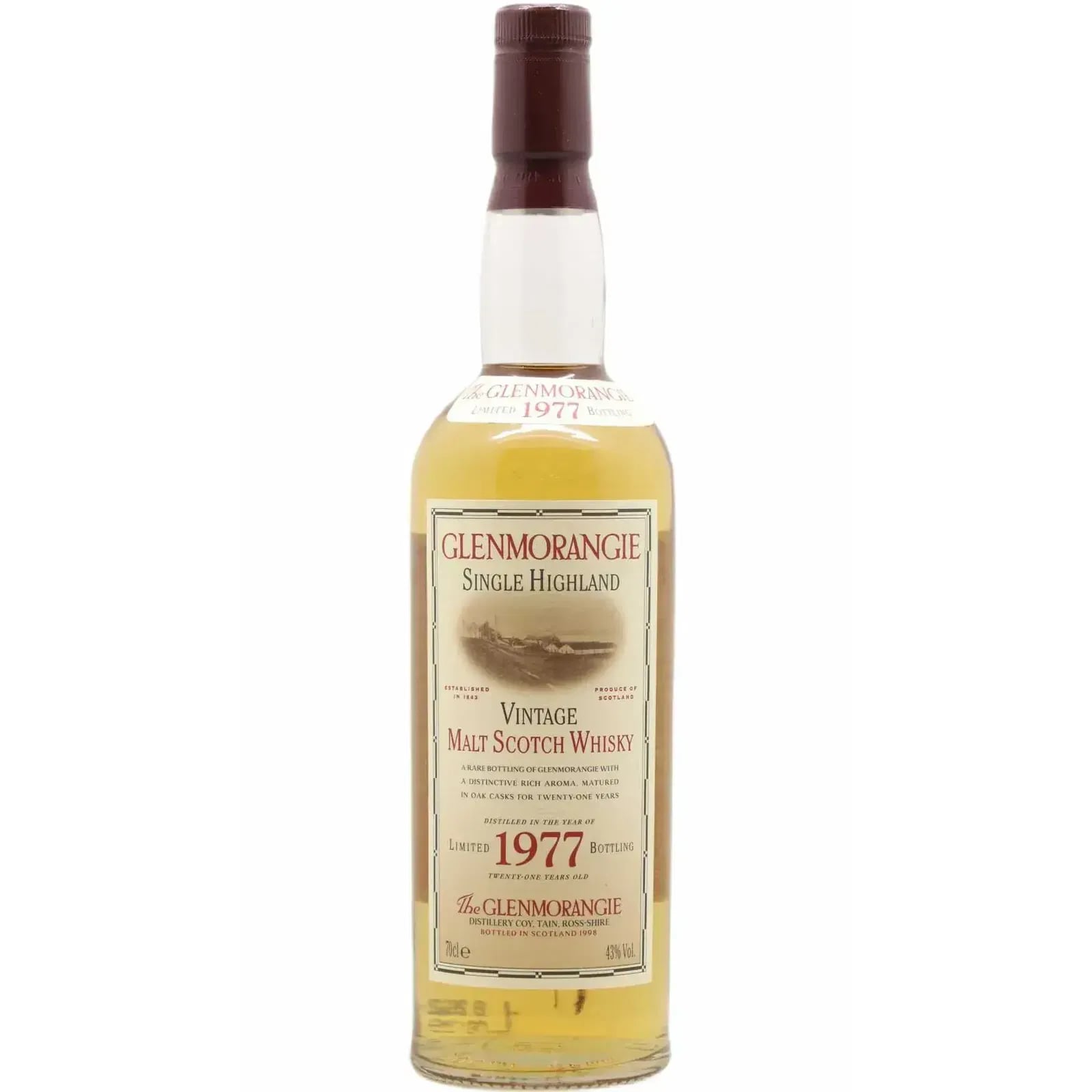 Glenmorangie 21 Years Old 1977 Limited Bottling