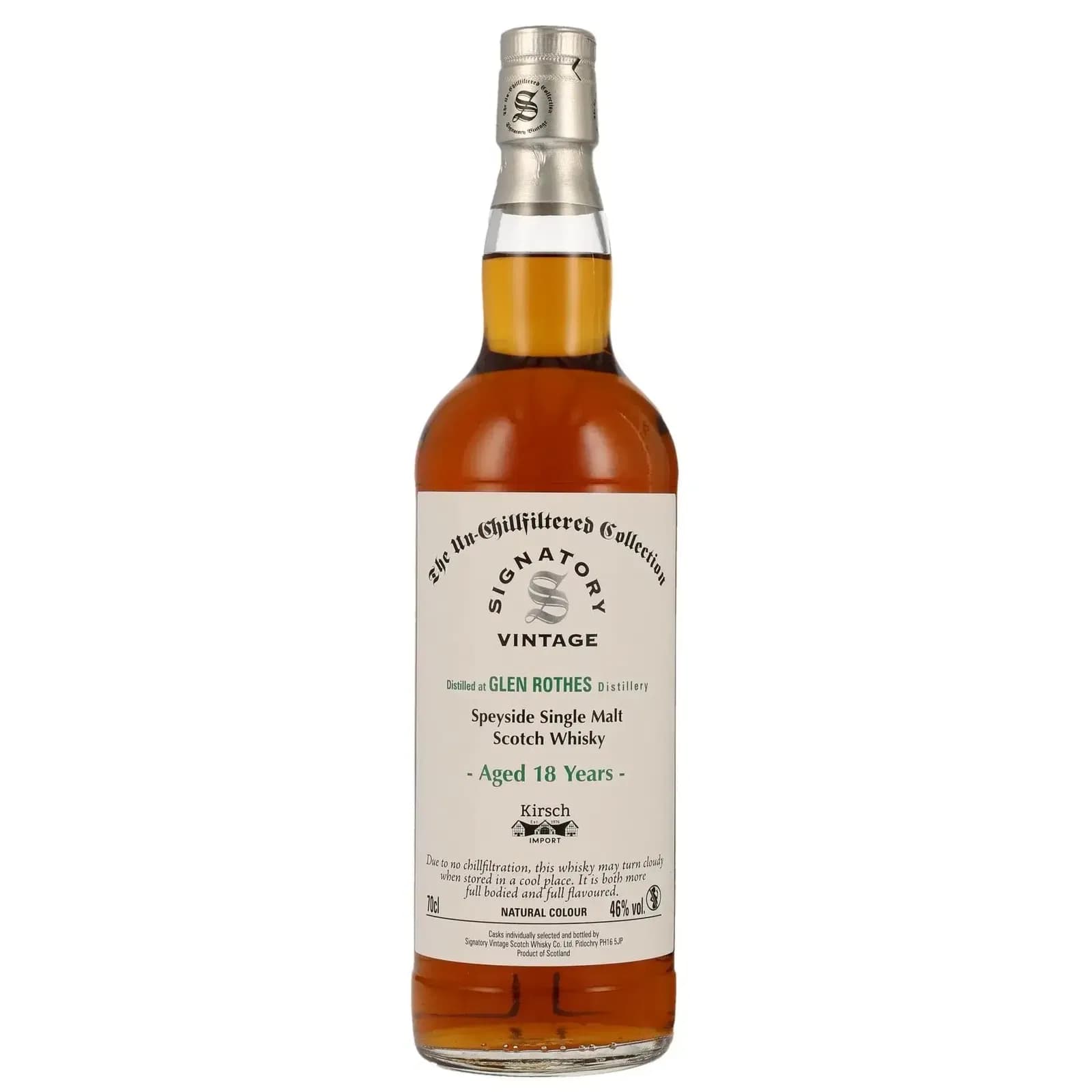 Glenrothes 18 Years Old 2005 The Un-Chillfiltered Collection Signatory Vintage