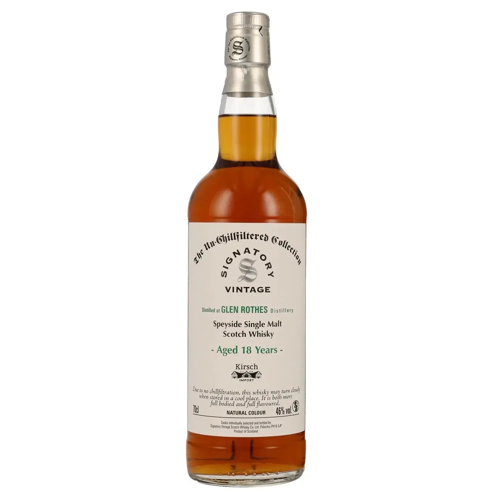 Glenrothes 18 Years Old 2005 The Un-Chillfiltered Collection Signatory Vintage