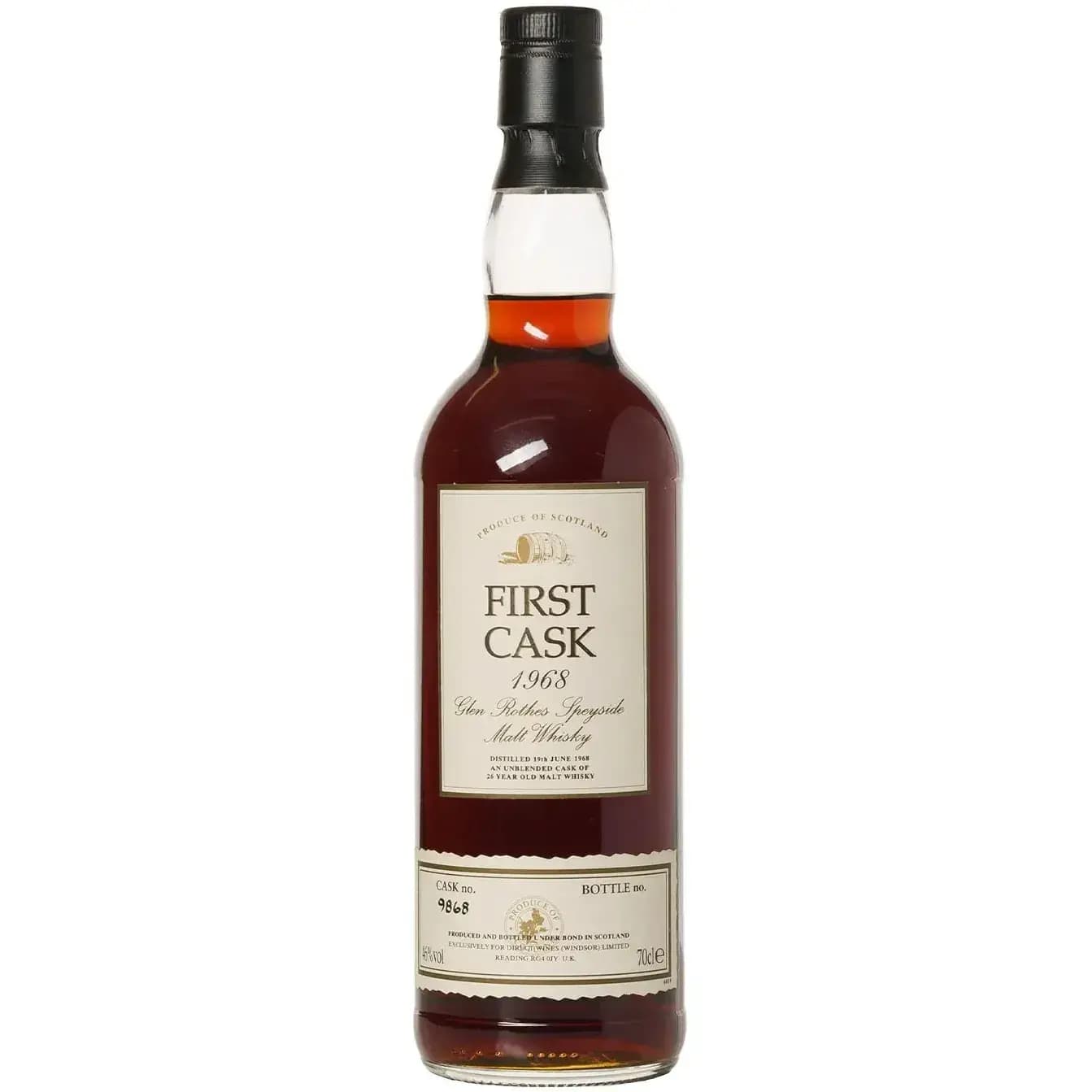 Glenrothes 1968 First Cask Nr.9868