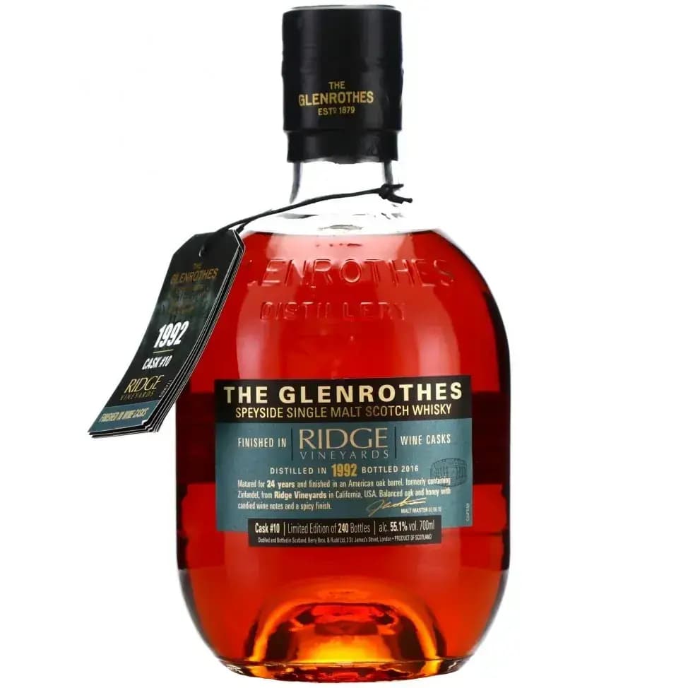 Glenrothes 24 Years Old 1992 Ridge The Wine Merchant'S Collection Cask Nr.10