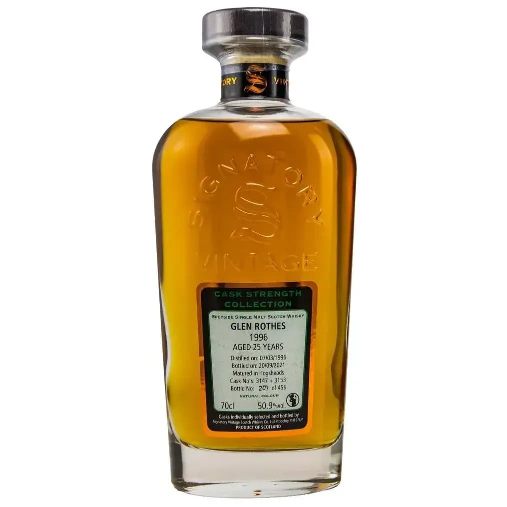 Glenrothes 25 Years Old 1996 Cask Strength Collection Signatory Vintage 3147+3153