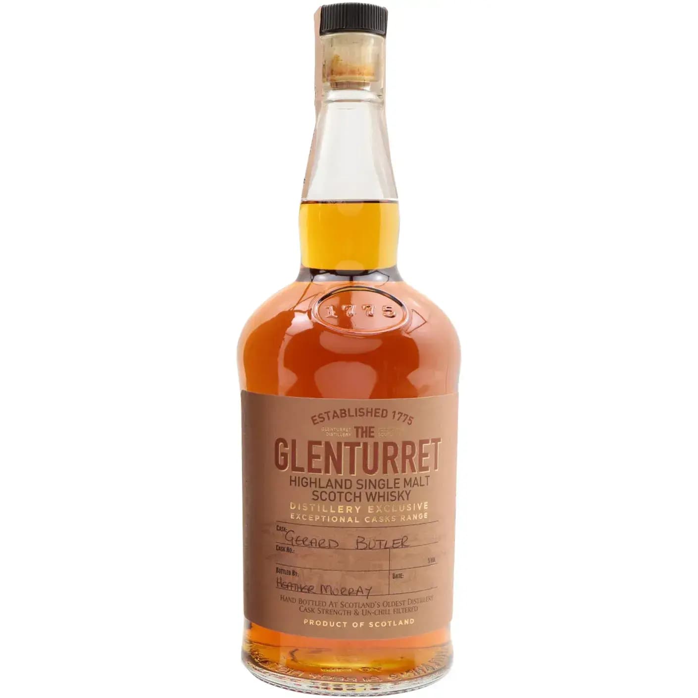 Glenturret 12 Years Old Distillery Exclusive Exceptional Casks Range Gerard Butler Cask Nr.GTUR2004 #111