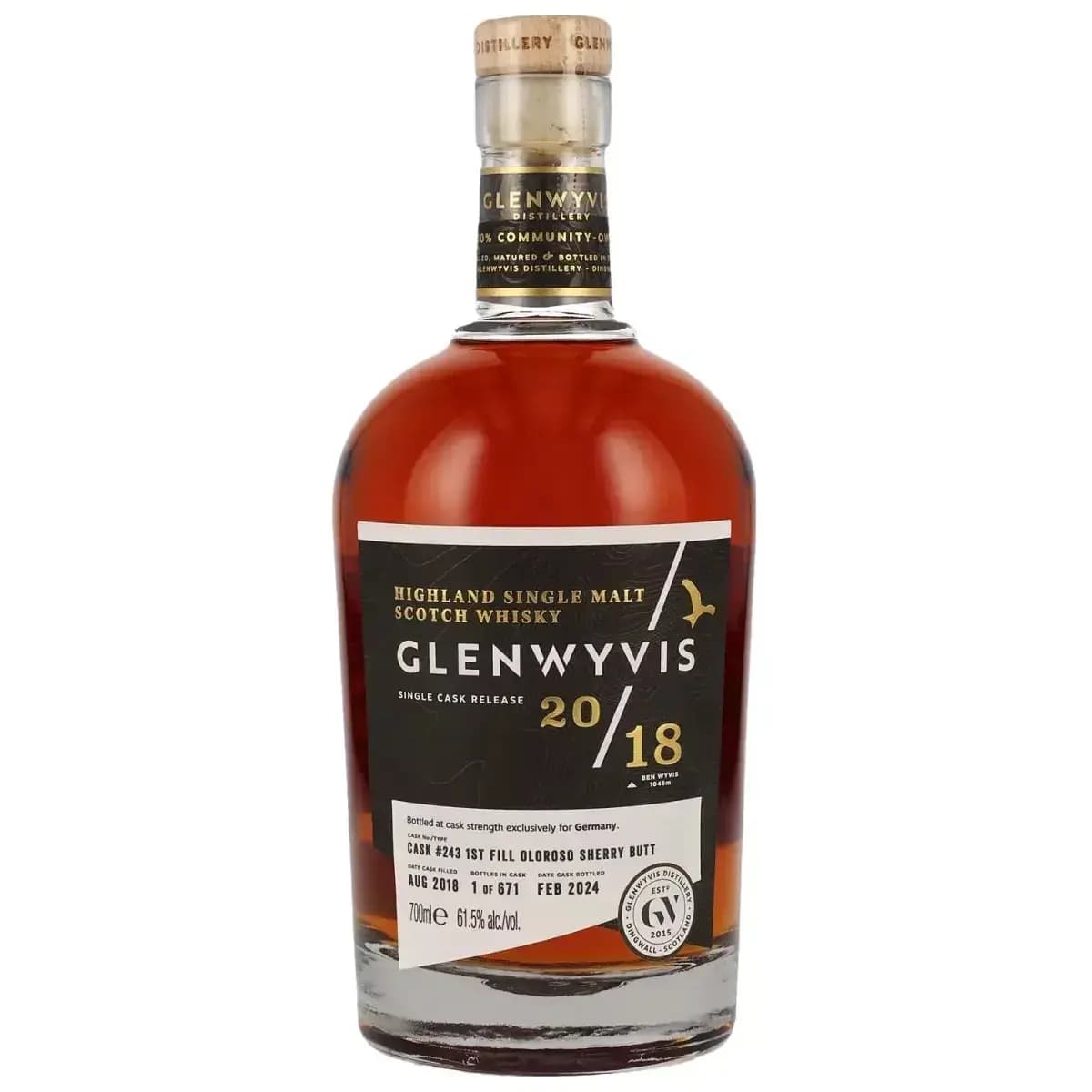 Glenwyvis 5 Years Old 2018 Single Cask Release