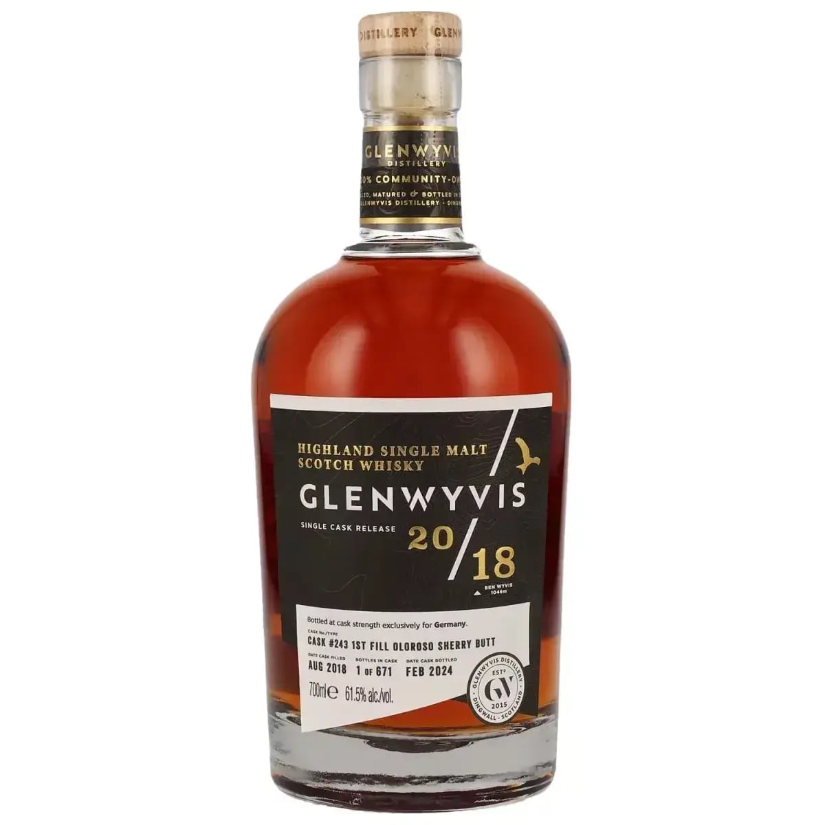 Glenwyvis 5 Years Old 2018 Single Cask Release