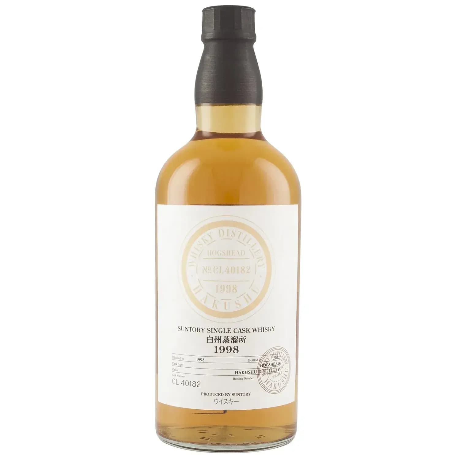 Hakushu 1998 Suntory Single Cask Whisky Nr.CL 40182