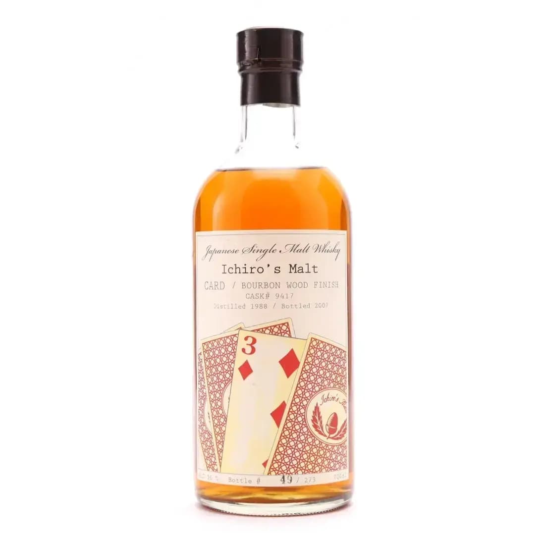 Hanyu 1988 Three Of Diamonds Cask Nr.9417