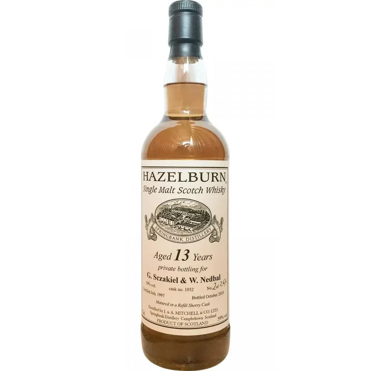 Hazelburn 13 Years Old 1997 Private Bottling Cask Nr.1052