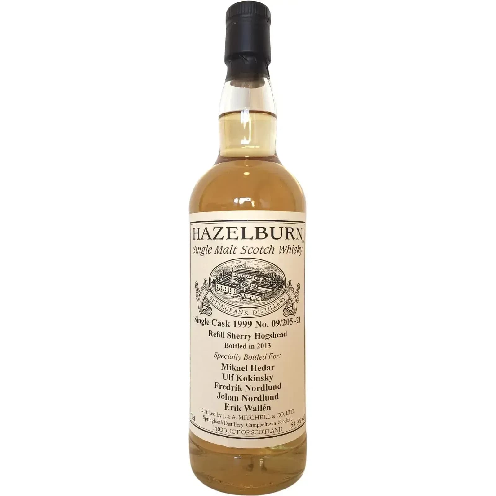 Hazelburn 1999 Private Bottling Cask Nr.09/205 - 21
