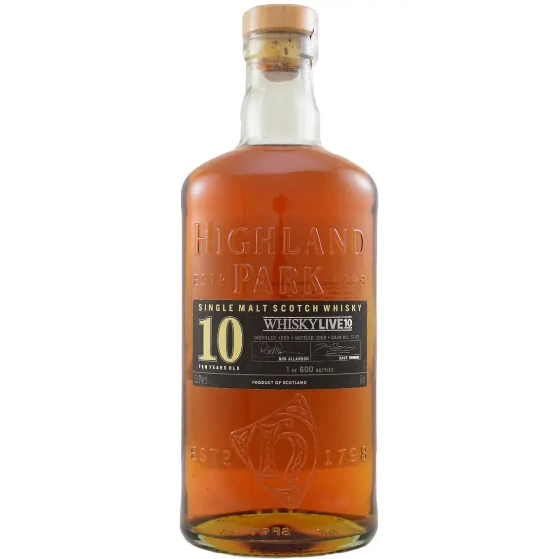 Highland Park 10 Years Old 1999 Whisky Live 10Th Anniversary Cask Nr.5742