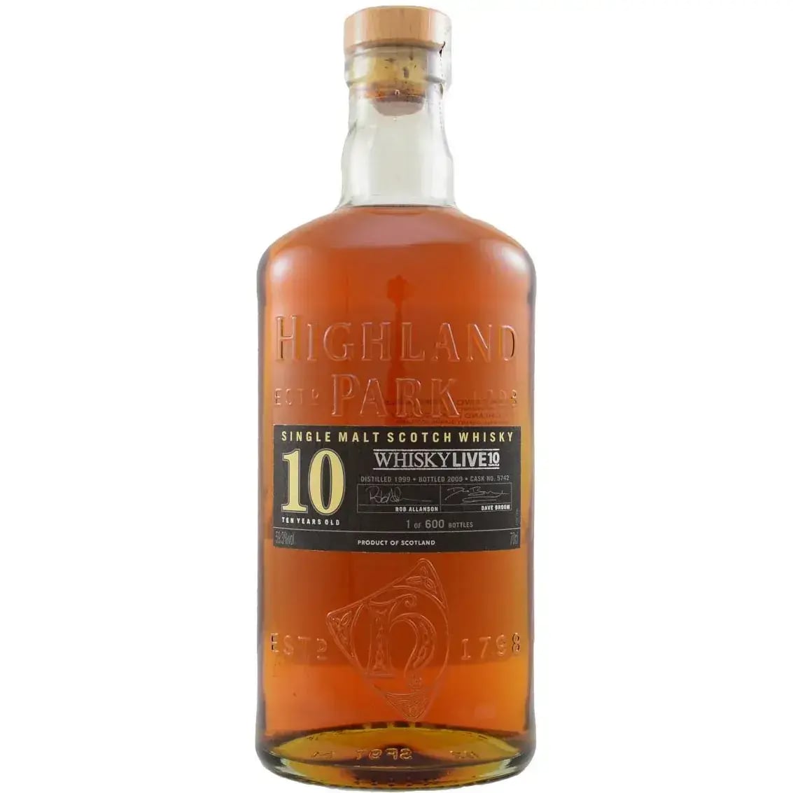 Highland Park 10 Years Old 1999 Whisky Live 10Th Anniversary Cask Nr.5742