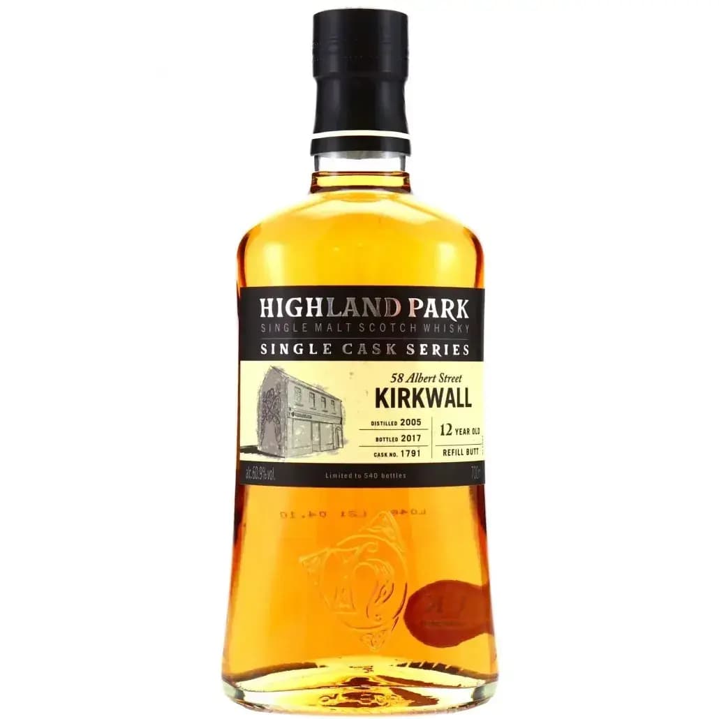 Highland Park 12 Years Old 58 Albert Street Kirkwall Cask Nr.1791