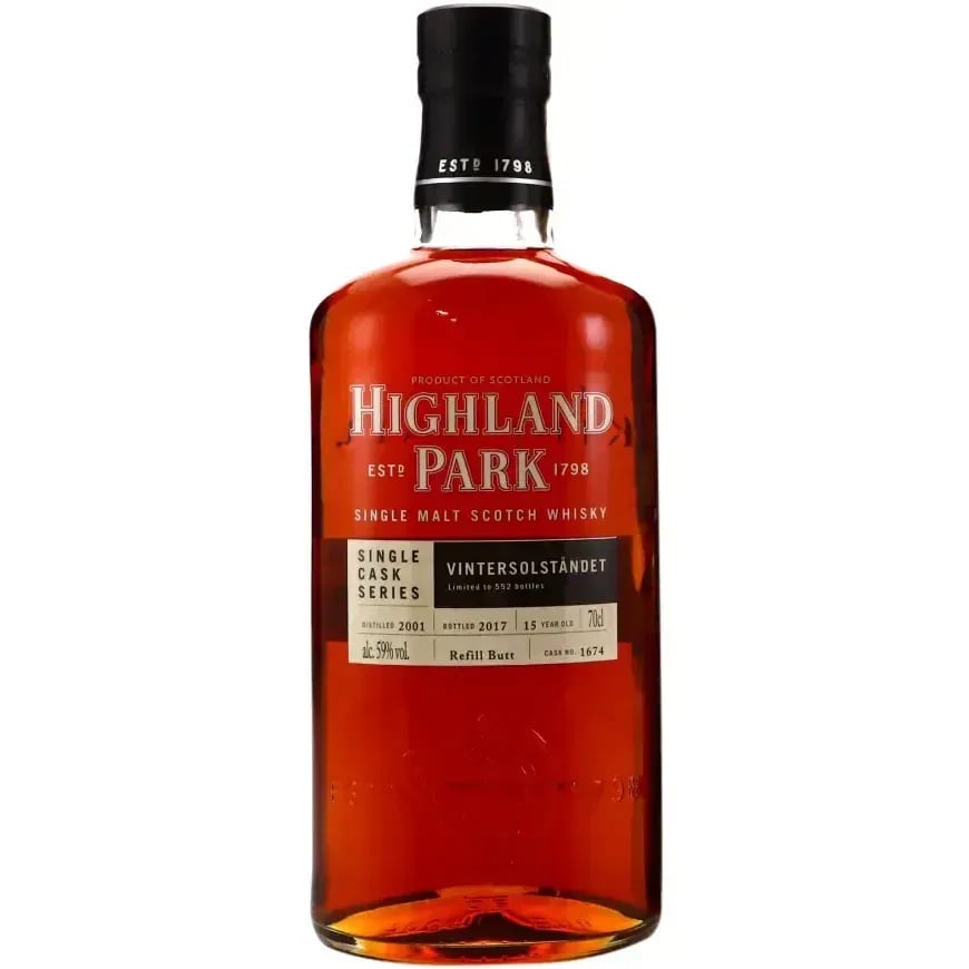 Highland Park 15 Years Old 2001 Vintersolstndet Single Cask Series Nr.1674