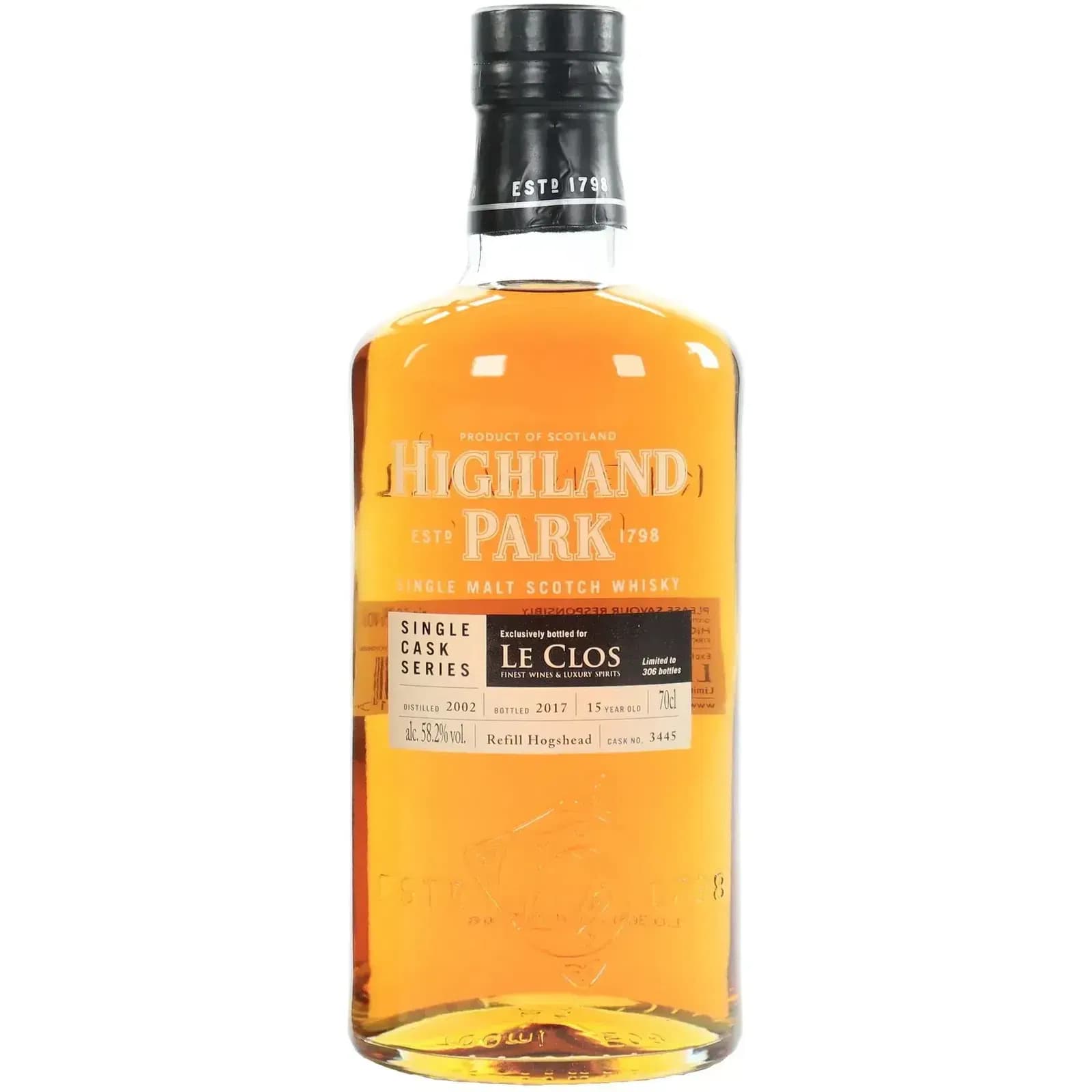 Highland Park 15 Years Old 2002 Single Cask Series Nr.3445