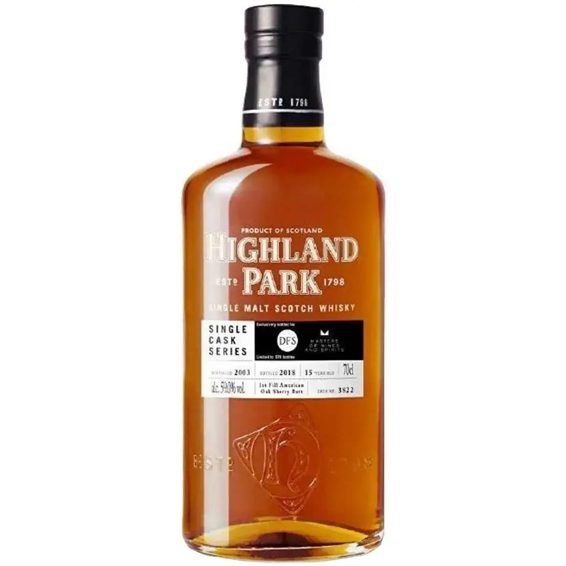 Highland Park 15 Years Old 2003 Single Cask Series Nr.3822