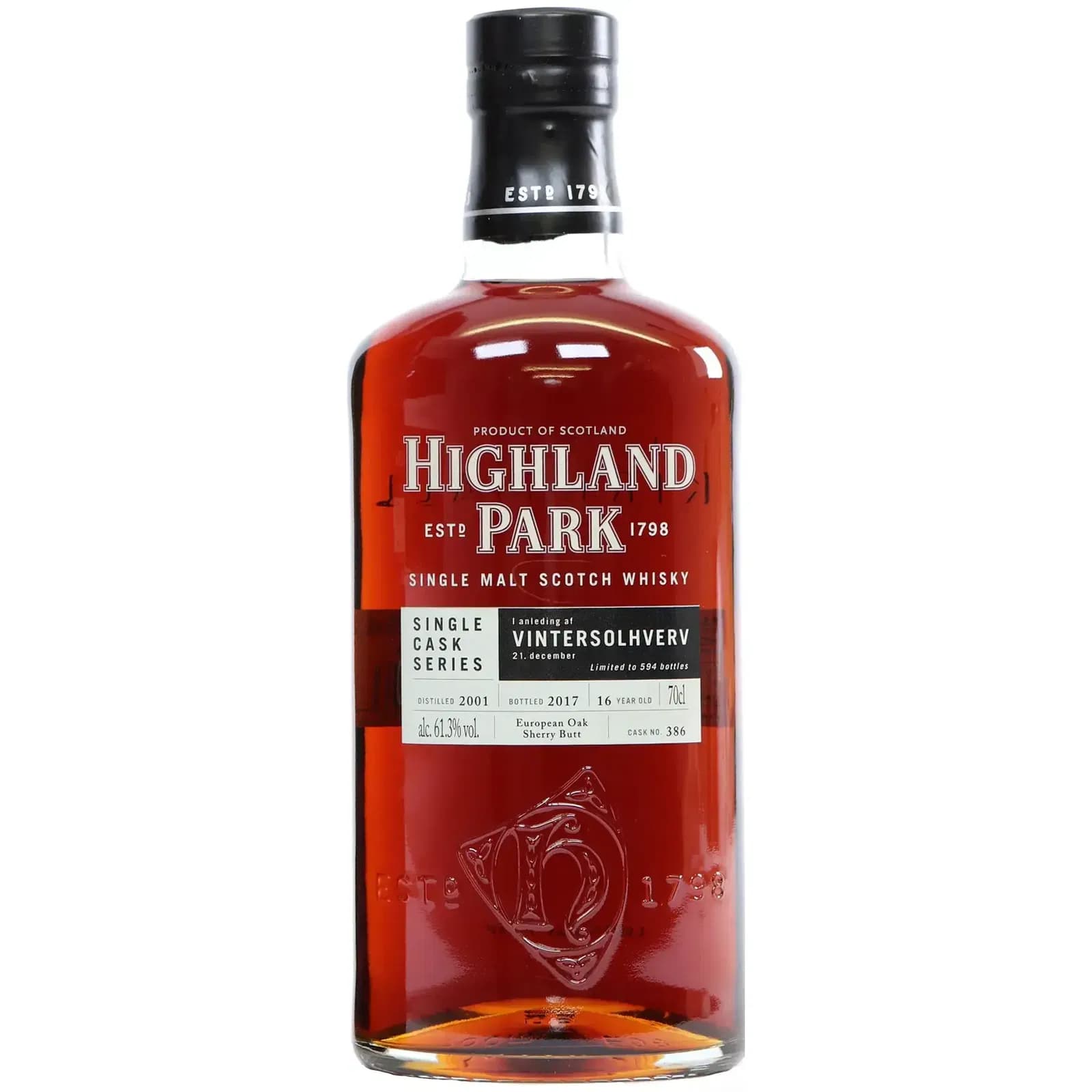 Highland Park 16 Years Old 2001 Single Cask Series Nr.386