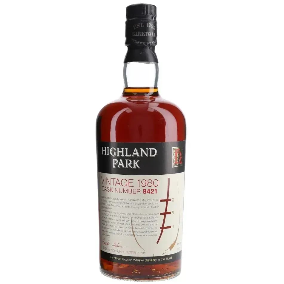 Highland Park 21 Years Old 1980 Vintage Cask Nr.8421