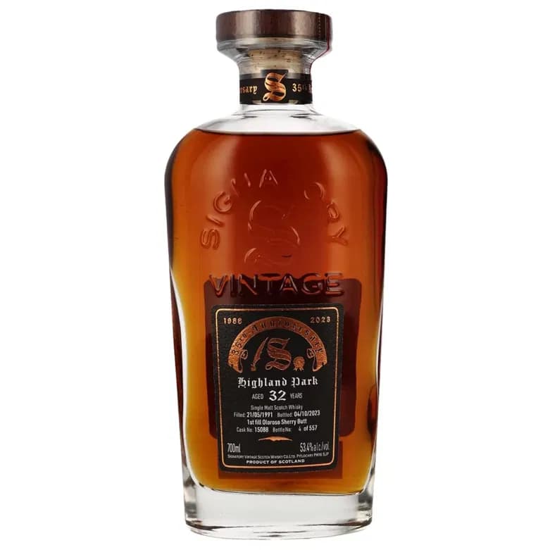 Highland Park 32 Years Old 1991 35th Anniversary Signature Rare Release Signatory Vintage 15088
