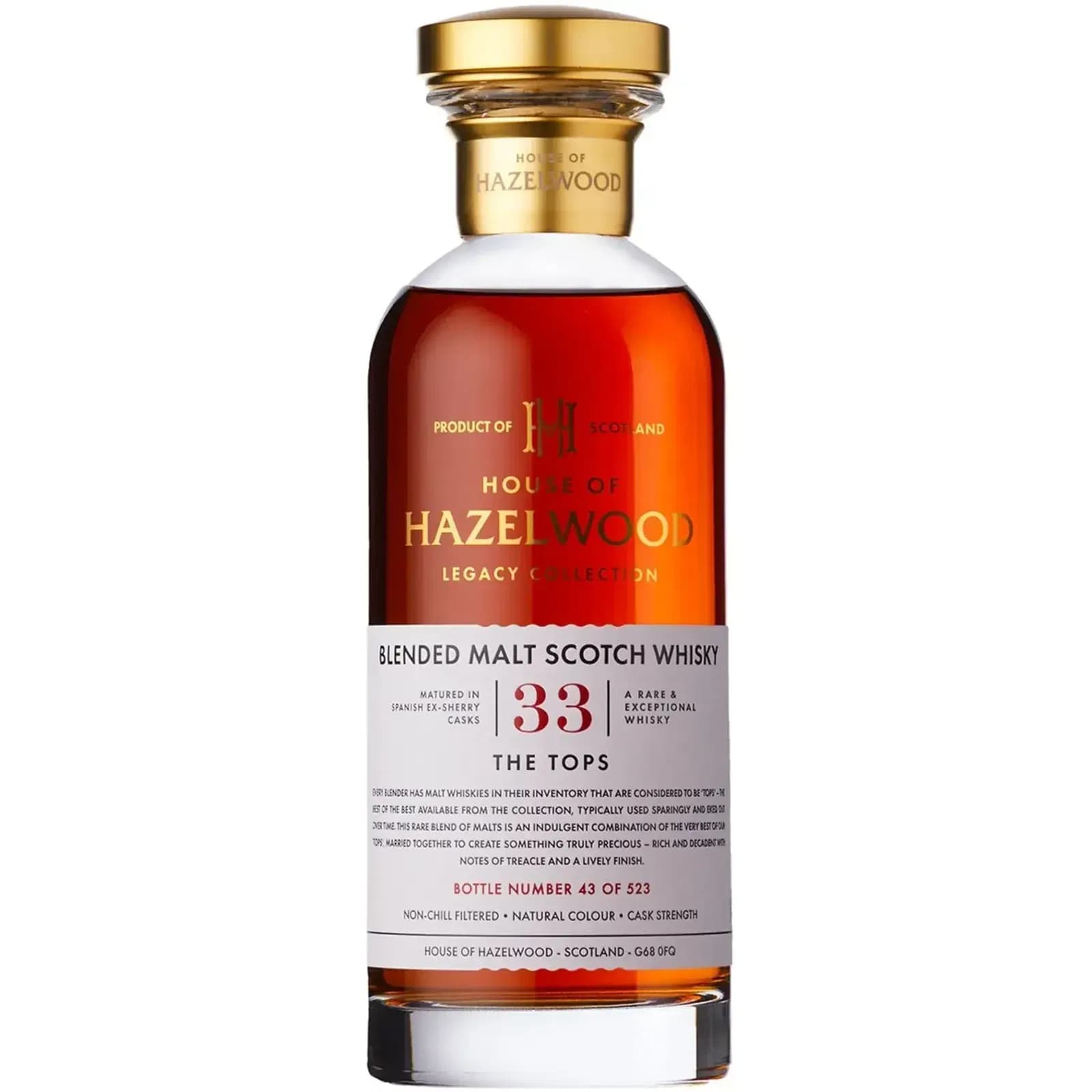 House of Hazelwood 33 Years Old Legacy Collection - The Tops