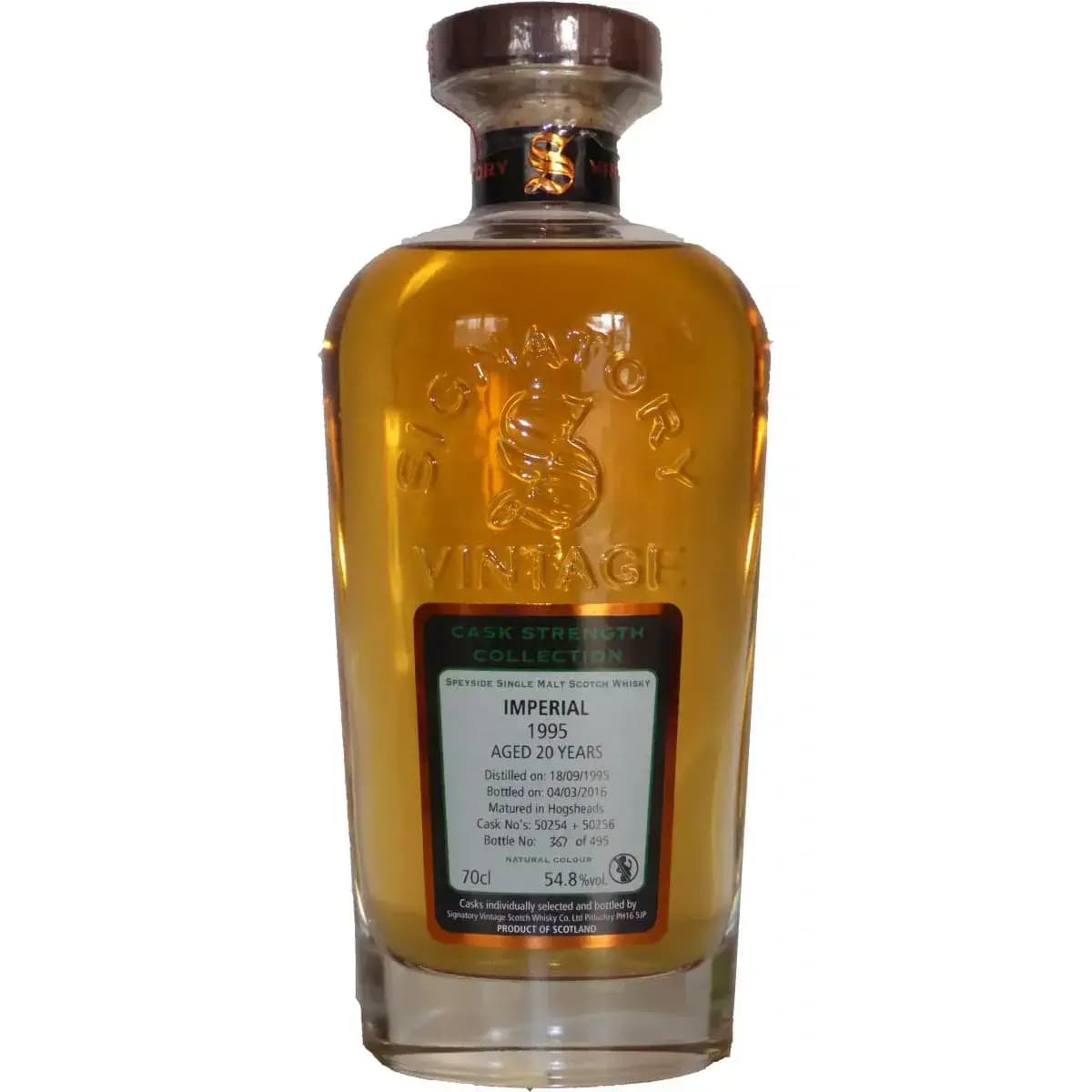 Imperial 20 Years Old 1995 Signatory Vintage