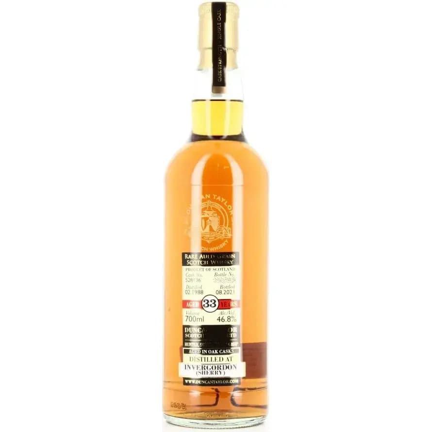 Invergordon 33 Years Old 1988 Rare Auld Grain Duncan Taylor Single Cask No. 528136