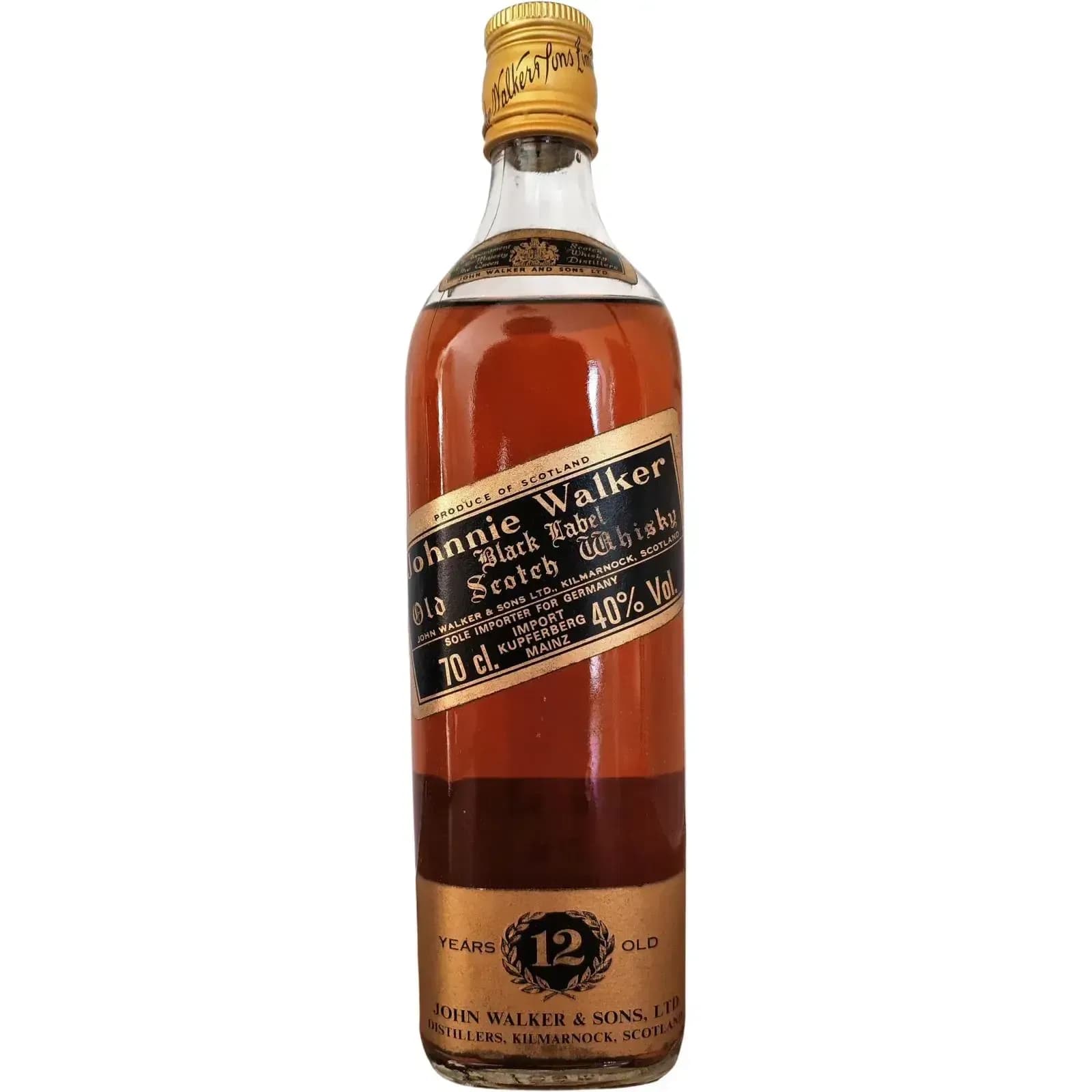 Johnnie Walker 12 Years Old Black Label Extra Special Old Scotch Whisky