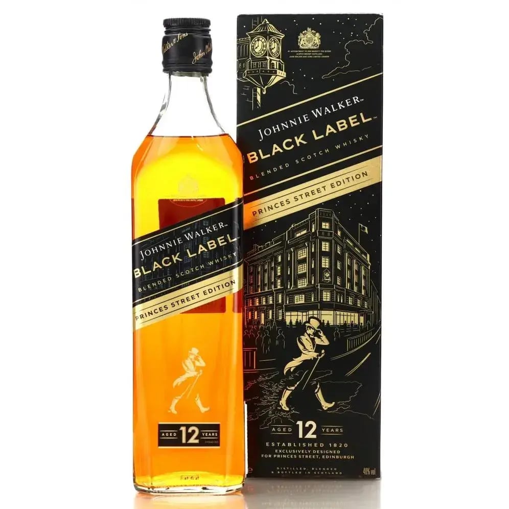 Johnnie Walker 12 Years Old Black Label Princes Street Edition