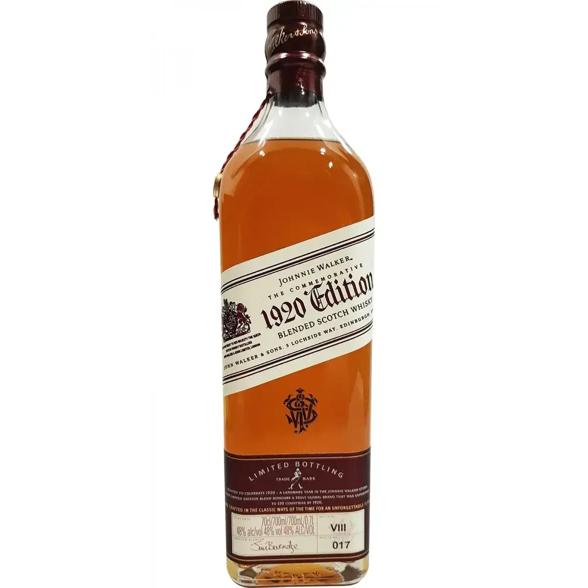 Johnnie Walker The Commemorative 1920 Edition Limited Bottling Batch VIII