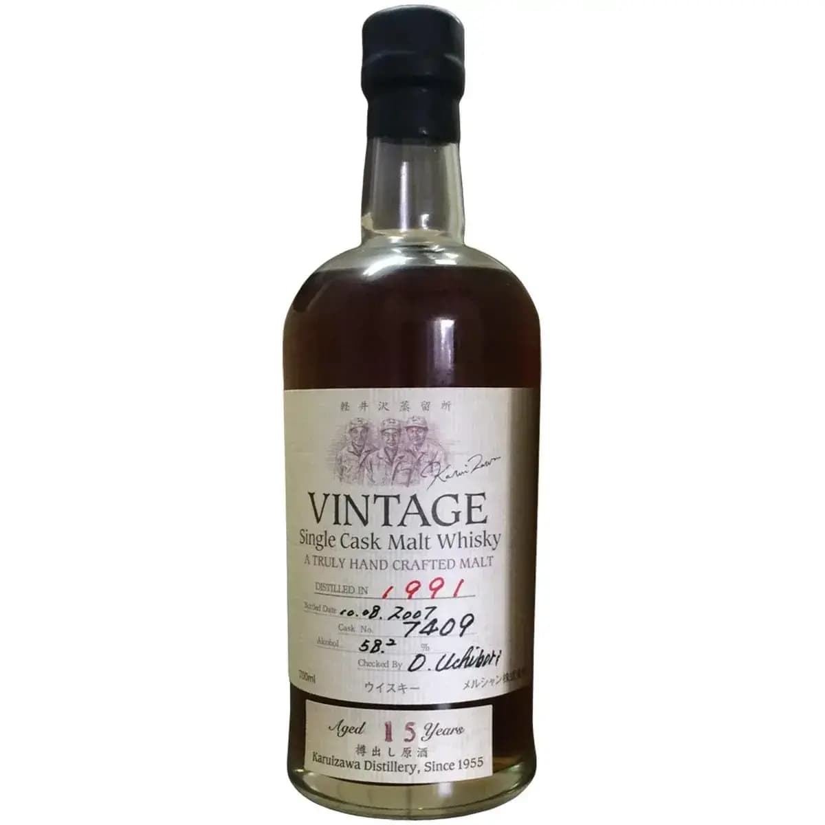 Karuizawa 15 Years Old 1991 Vintage - Single Cask Malt Whisky Nr.7409