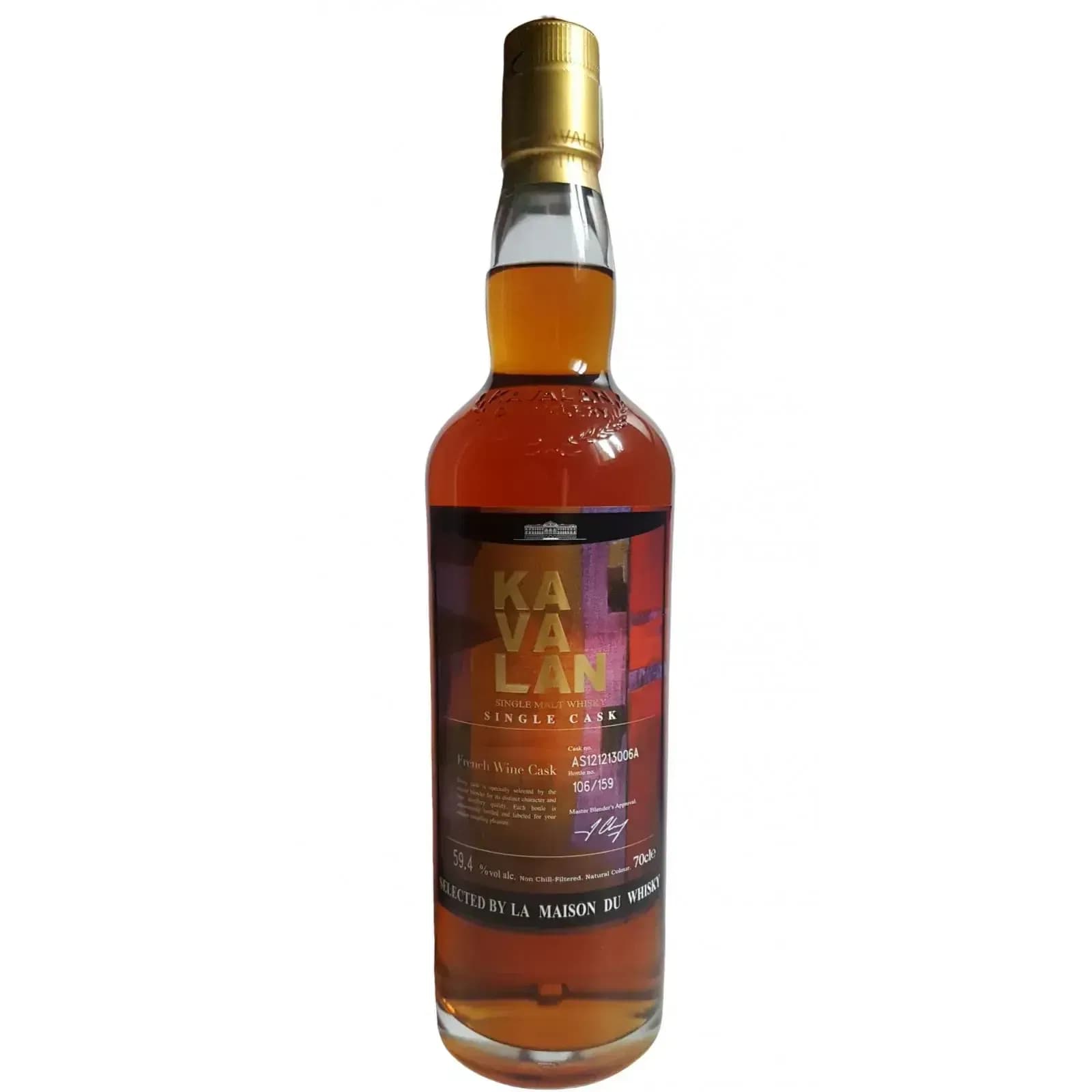 Kavalan Selection French Wine Cask Cask Nr.AS121213006A