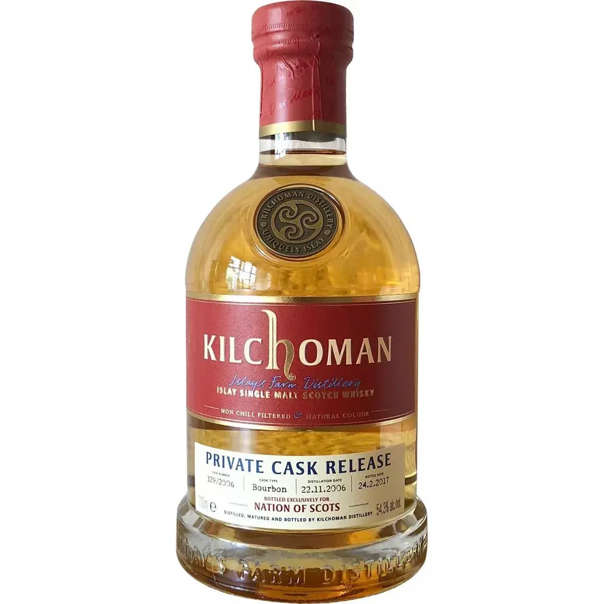 Kilchoman 10 Years Old 2006 Private Cask Release Nr.329/2006