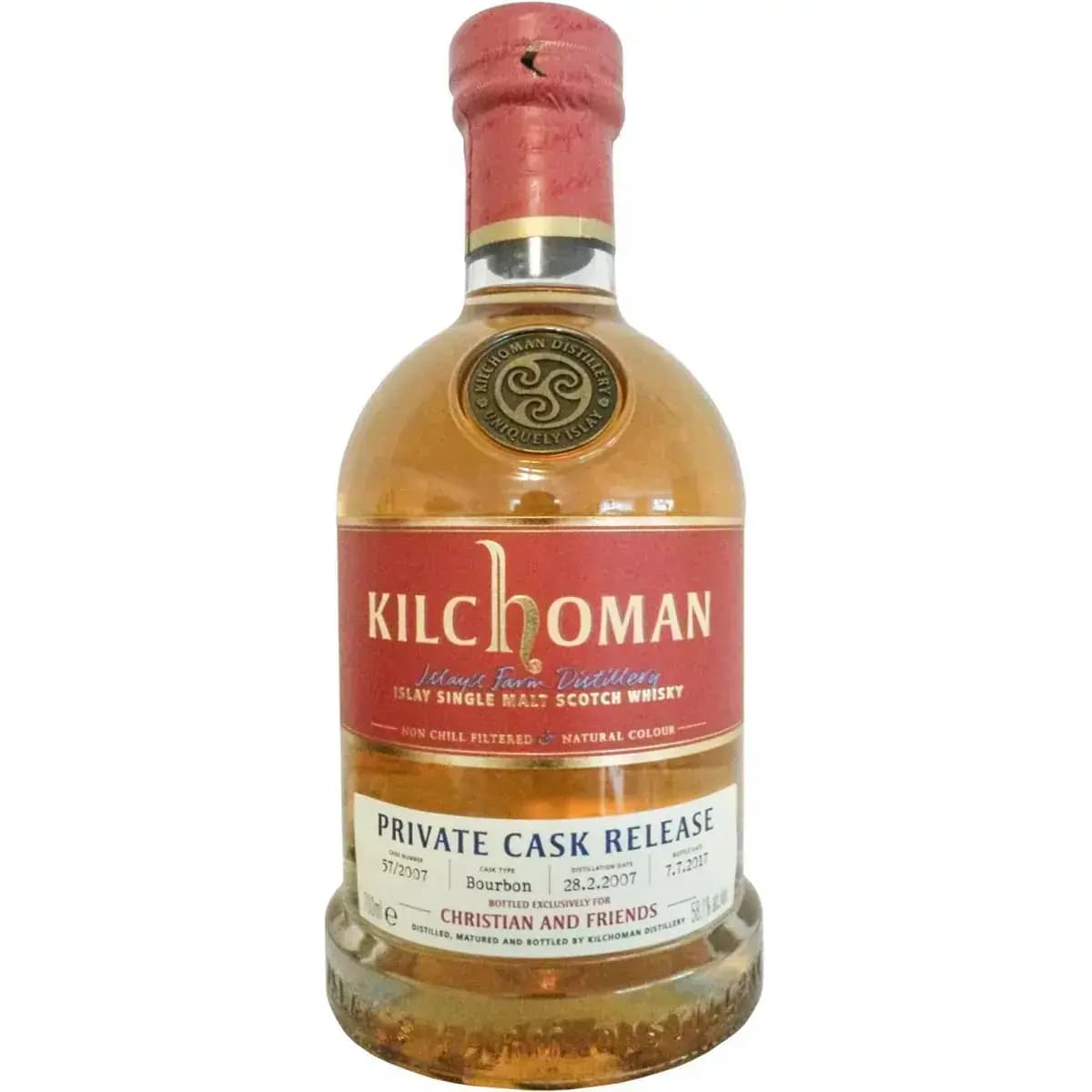Kilchoman 10 Years Old 2007 Private Cask Release Nr.57/2007