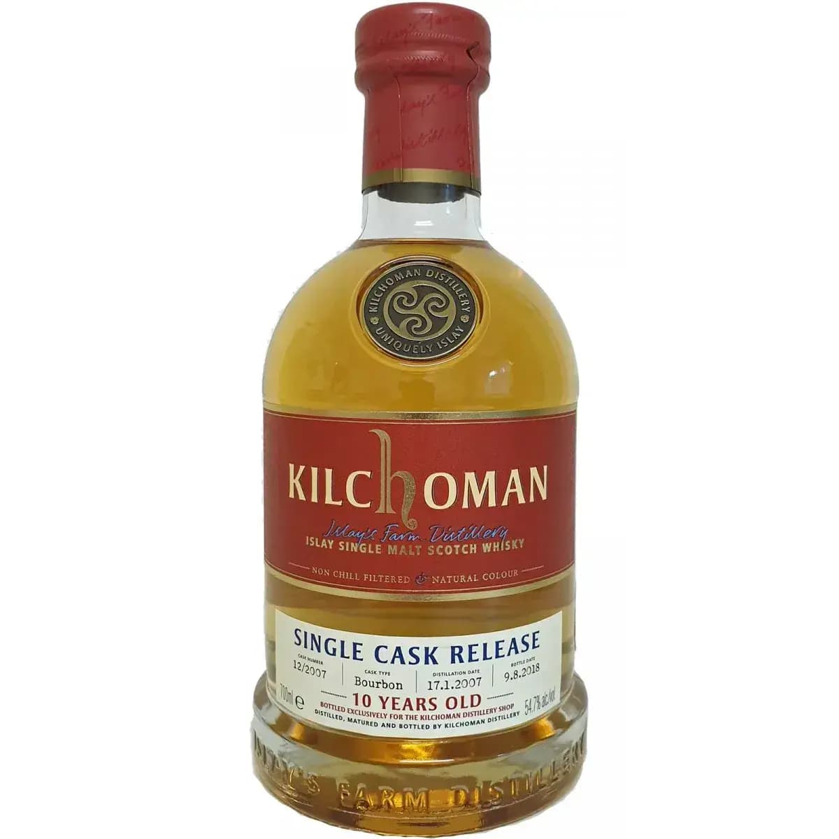 Kilchoman 10 Years Old 2007 Single Cask Release Nr.12/2007