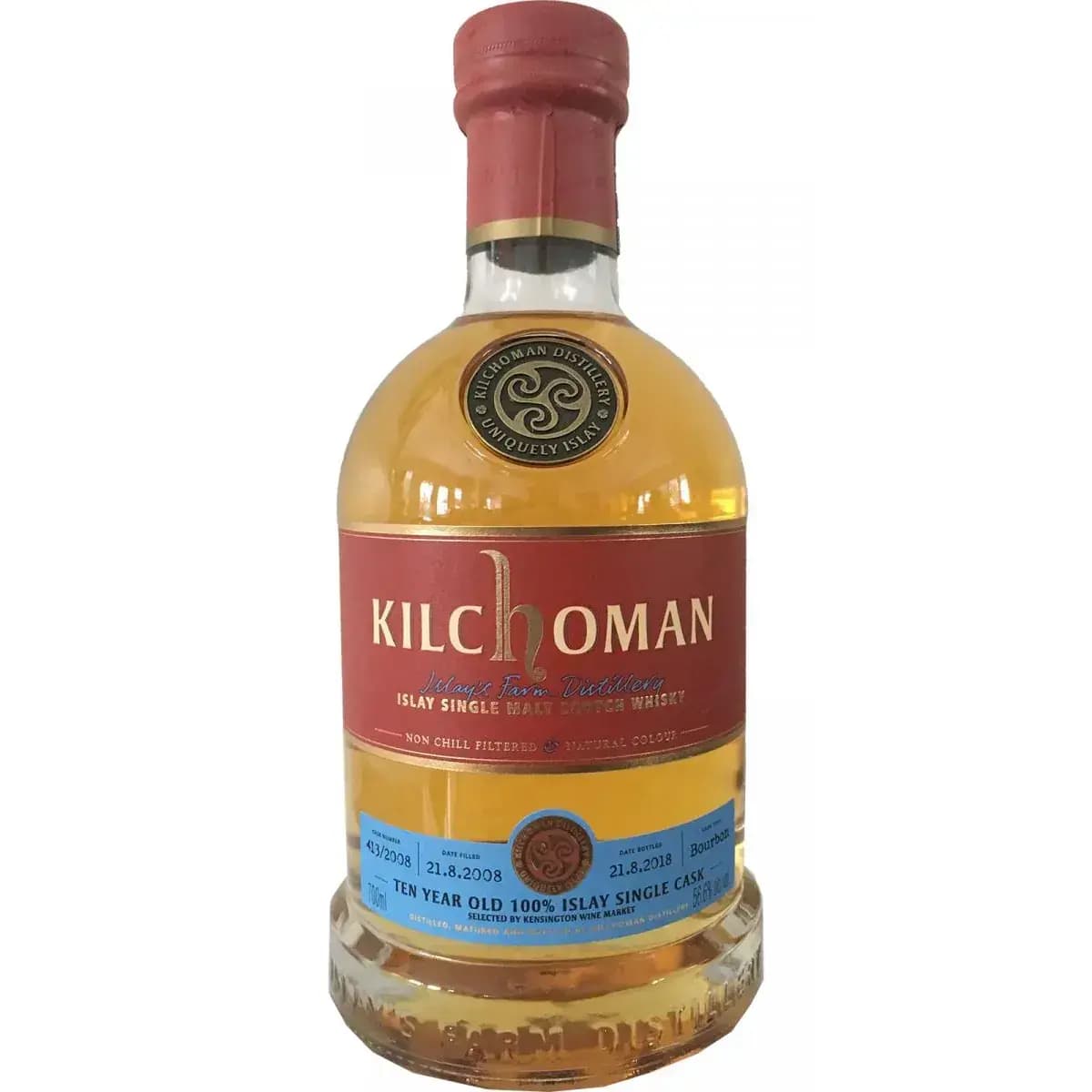 Kilchoman 10 Years Old 2008 100% Islay Single Cask Nr.413/2008