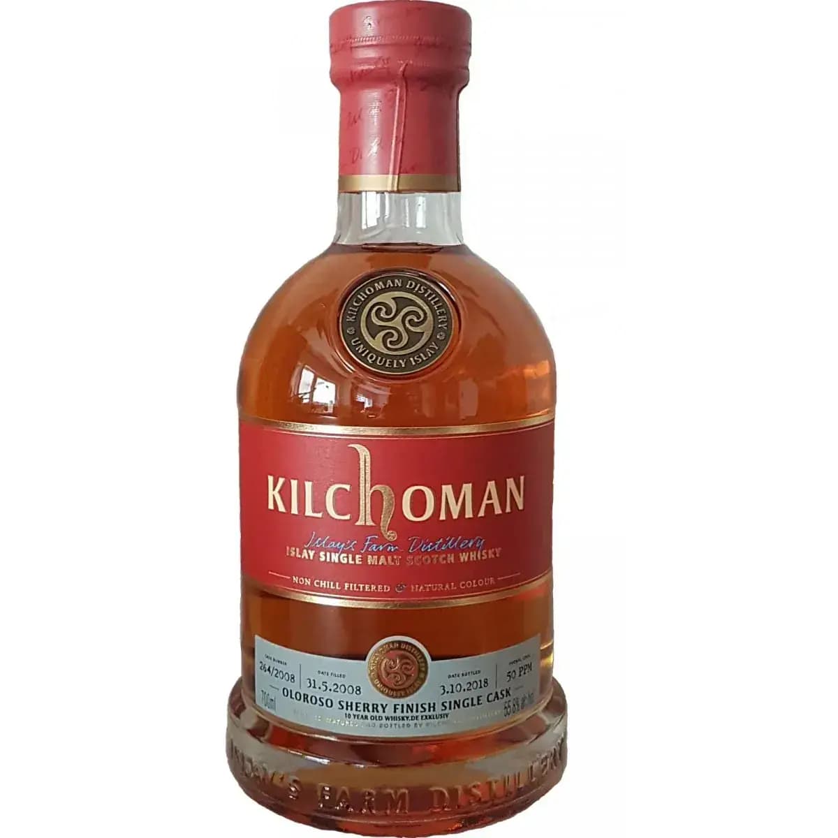 Kilchoman 10 Years Old 2008 Oloroso Sherry Finish Cask Nr.264/2008