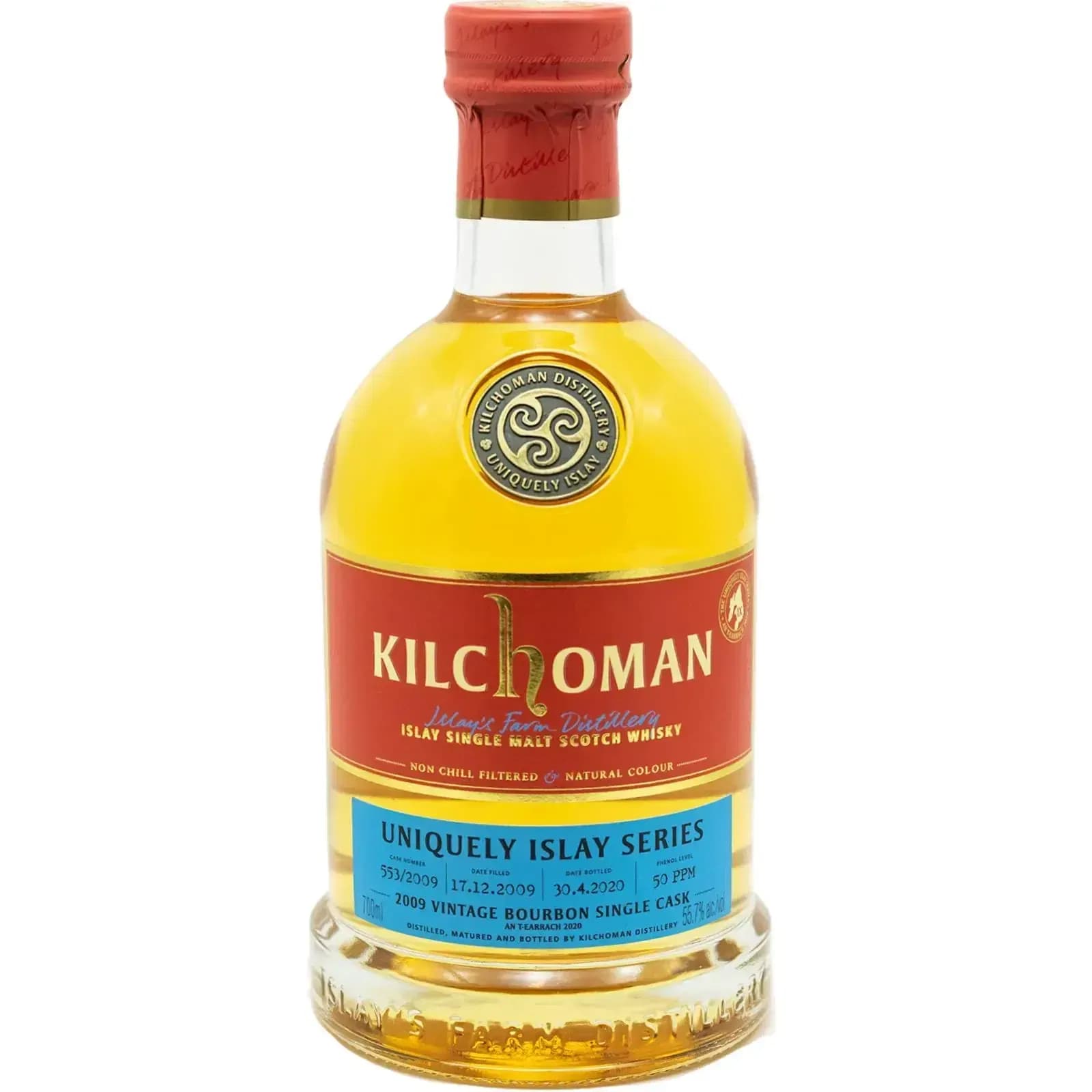 Kilchoman 10 Years Old 2009 An T-Earrach 2020 Cask Nr.553/2009