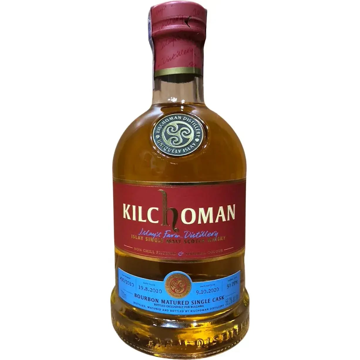 Kilchoman 10 Years Old 2010 Bourbon Matured Single Cask Nr.430/2010