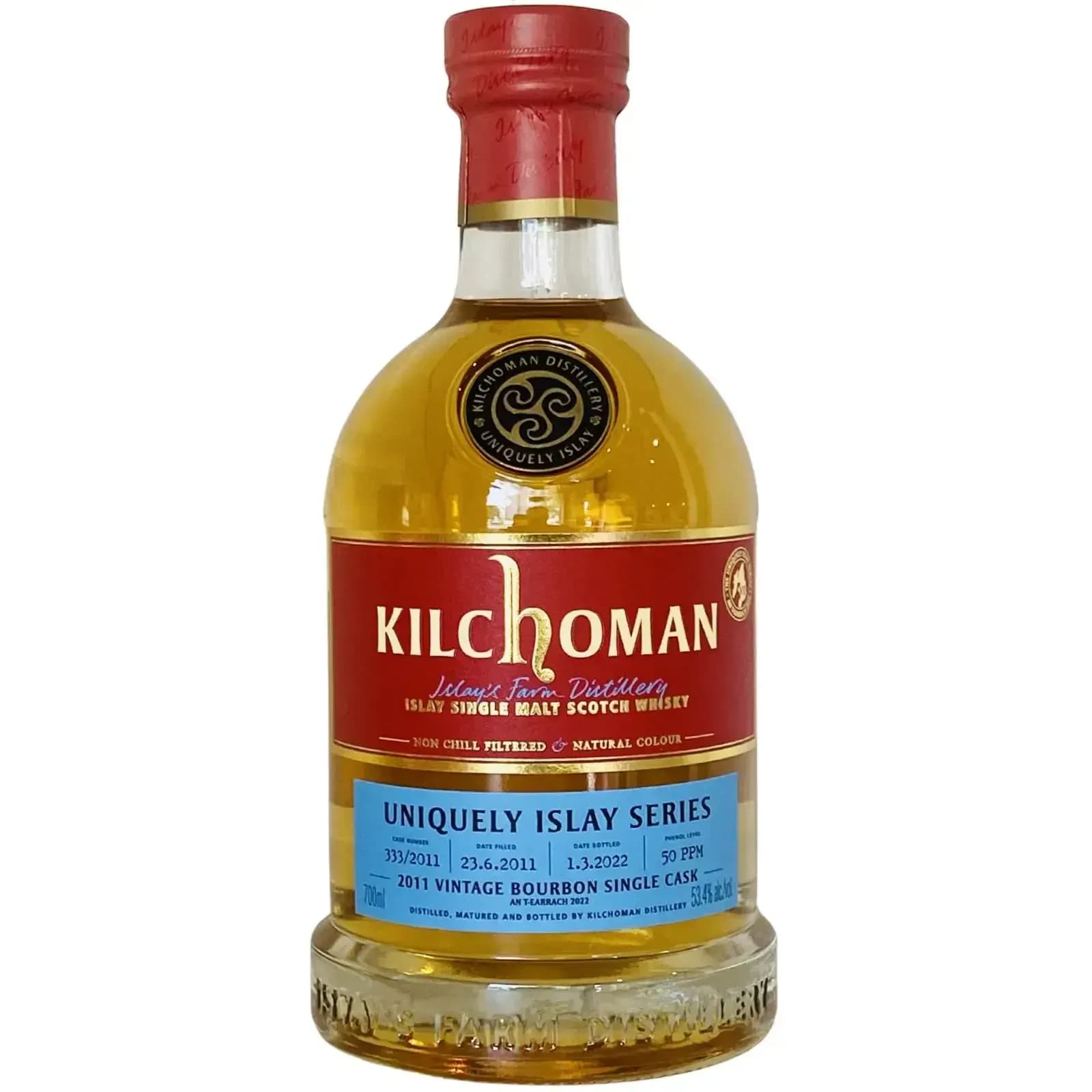Kilchoman 10 Years Old 2011 Uniquely Islay Series - An T-Earrach 2022 Cask Nr.333/2011